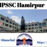 HPSSC HPSSSB Hamirpur when it was Established