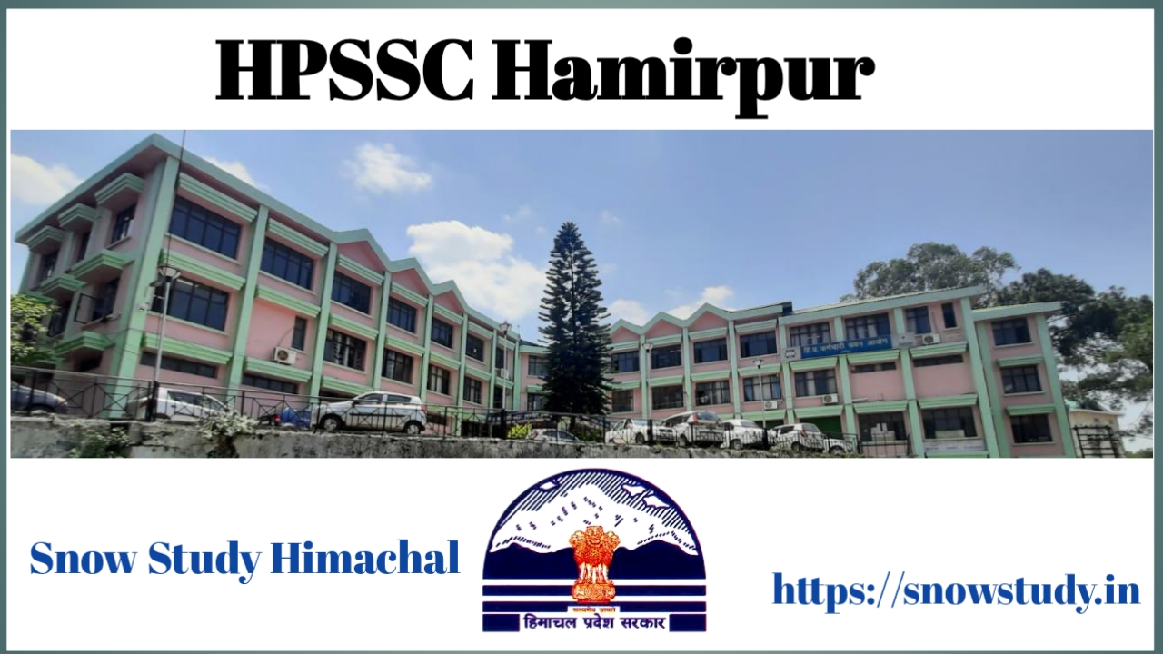 HPSSC HPSSSB Hamirpur when it was Established