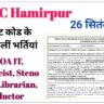 HPSSC Hamirpur 79 Post Code Recruitments