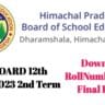 hpbose 12th result 2023